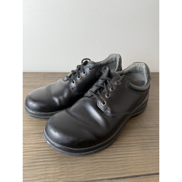 Dansko Walker Smooth Leather Shoes Men's Size 42 US 8.5-9 Black Work Oxfords - Picture 3 of 7